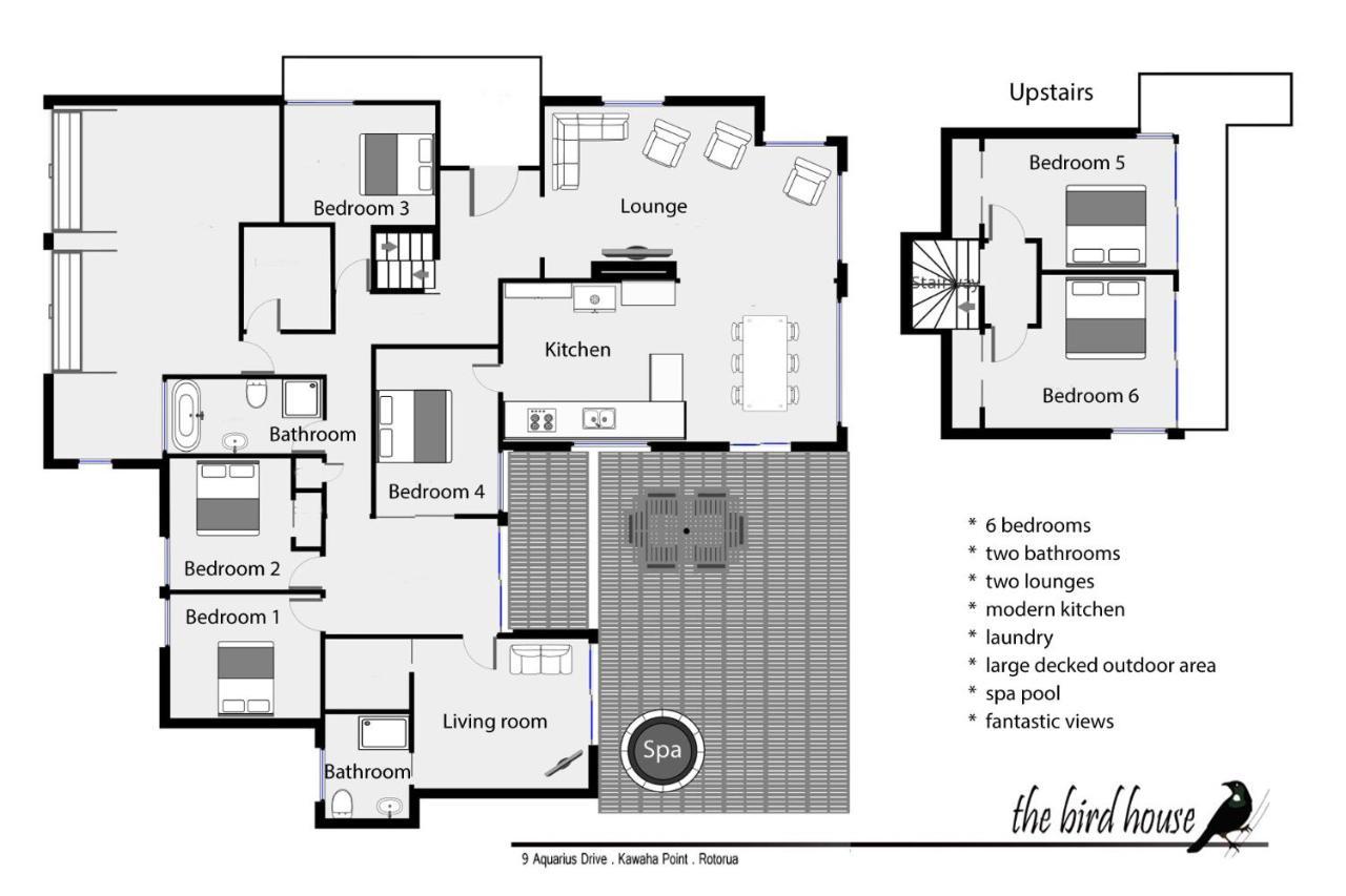 The Bird House - Kawaha Point, Rotorua. Stylish Six Bedroom Home With Space, Views And Relaxed Atmosphere 외부 사진